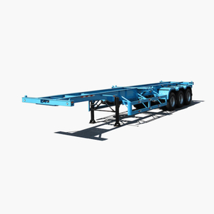 40ft 3 Axle Container الشاسيه مقطورة