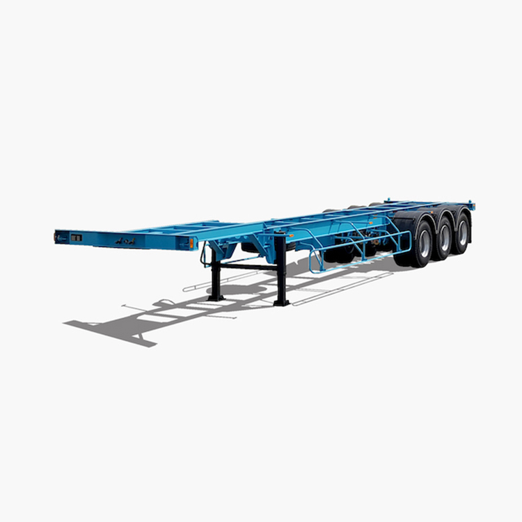 30ft 3 Axle Lowbed Container الشاسيه