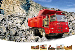 HOVA 3360hp MINE Dump Tipper Truck مع محرك 6 * 4 و 5.3m صندوق تفريغ- ZZ5607VDNB34400